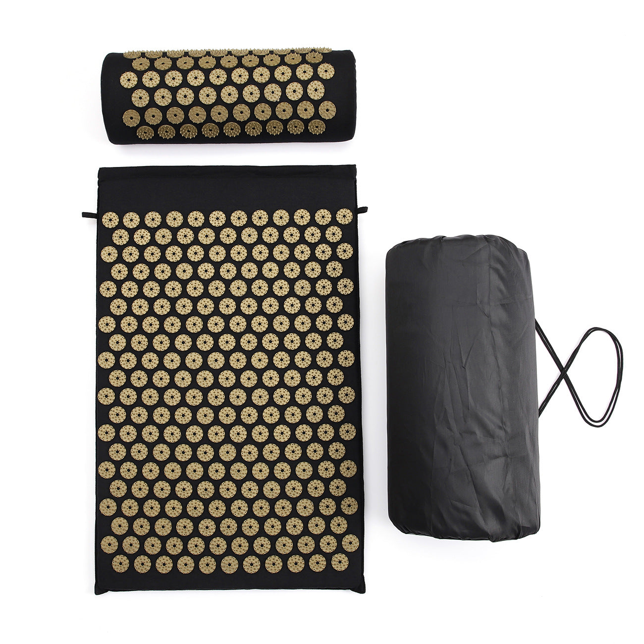 Acupressure Mat and Pillow for Intense Toxin Removal and Body Therapy