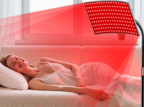 Rotatable Floor-Standing Red Light Therapy Panel for Wellness and Beauty