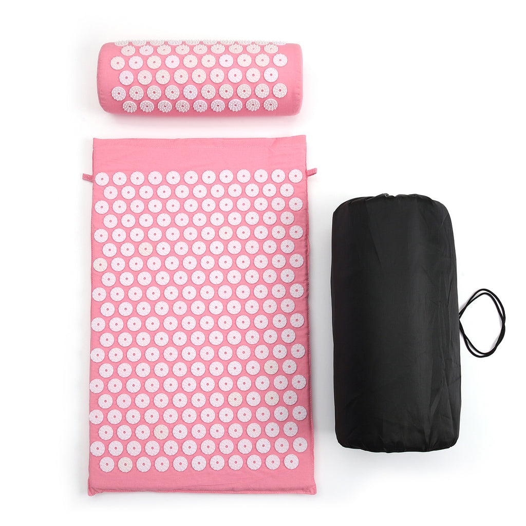 Acupressure Mat and Pillow for Intense Toxin Removal and Body Therapy