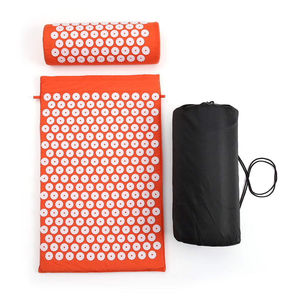 Acupressure Mat and Pillow for Intense Toxin Removal and Body Therapy