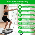 High Frequency Vibration Plate Exercise Machine With Resistant Bands & Remote Control Weight Loss & Fat Burning