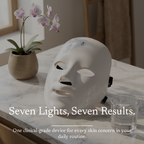 7-colour LED Face Mask Therapy for Acne for Glass Skin, Consistent Hydration and Anti-Aging