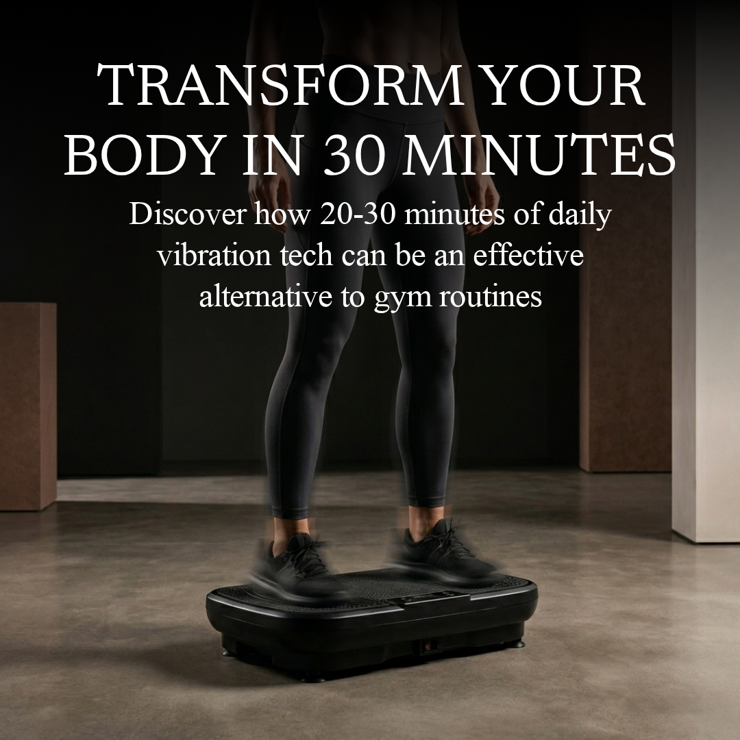 High Frequency Vibration Plate Exercise Machine With Resistant Bands & Remote Control Weight Loss & Fat Burning