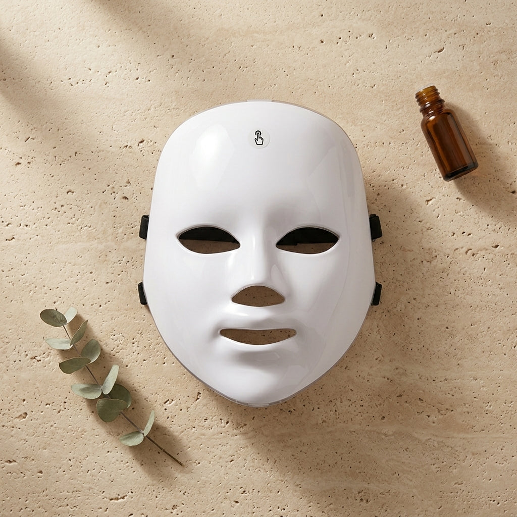 7-colour LED Face Mask Therapy for Acne for Glass Skin, Consistent Hydration and Anti-Aging