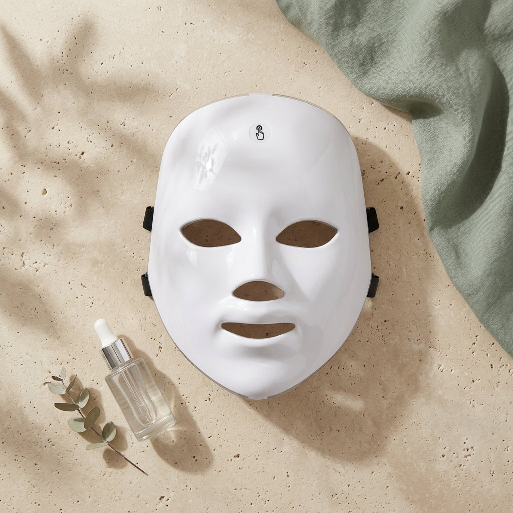 7-colour LED Face Mask Therapy for Acne for Glass Skin, Consistent Hydration and Anti-Aging