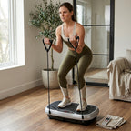 High Frequency Vibration Plate Exercise Machine With Resistant Bands & Remote Control Weight Loss & Fat Burning