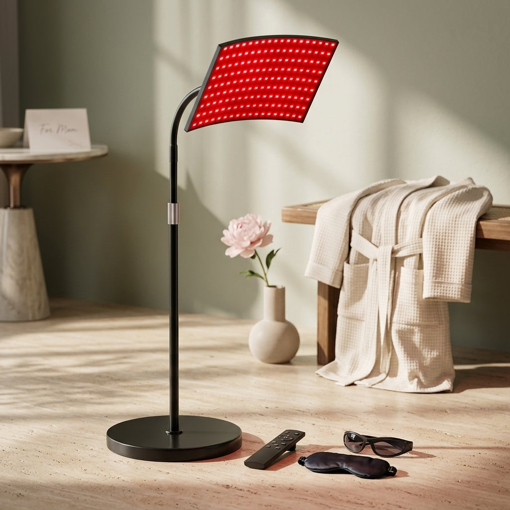 Rotatable Floor-Standing Red Light Therapy Panel for Wellness and Beauty