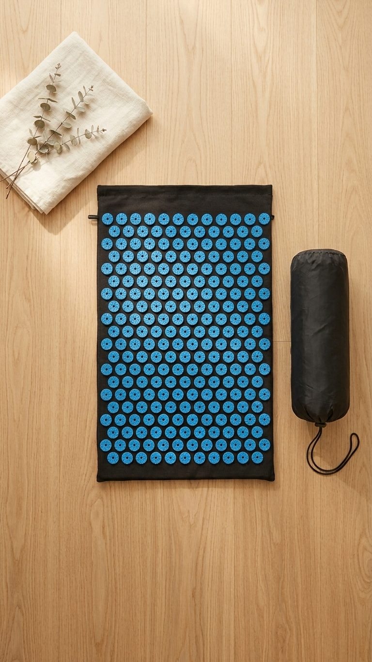Acupressure Mat and Pillow for Intense Toxin Removal and Body Therapy
